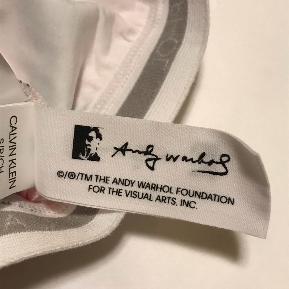 Calvin Klein x Andy Warhol Bralette Small New - Picture 7 of 8